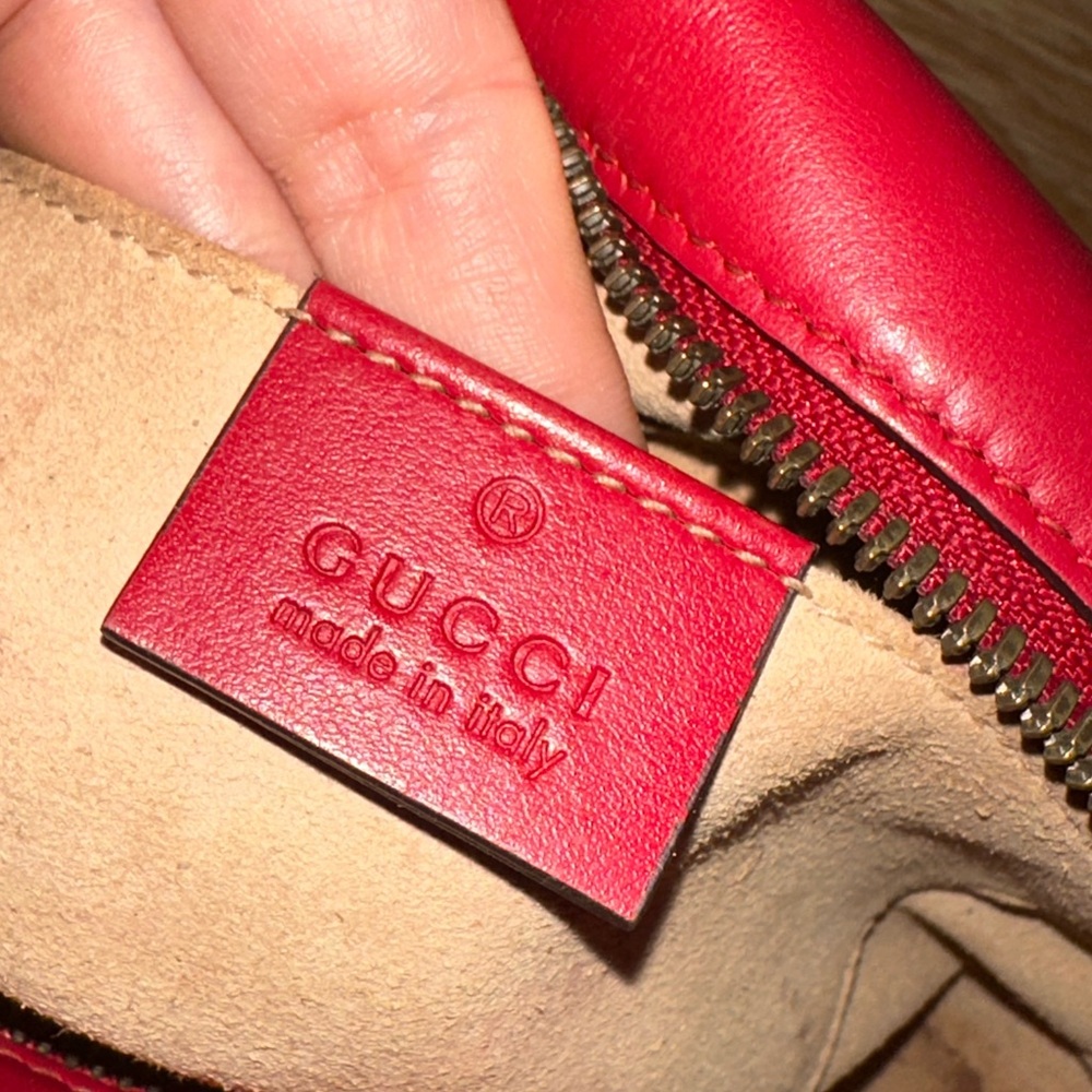 Red Chevron Crossbody Bag - Picture 2 of 5